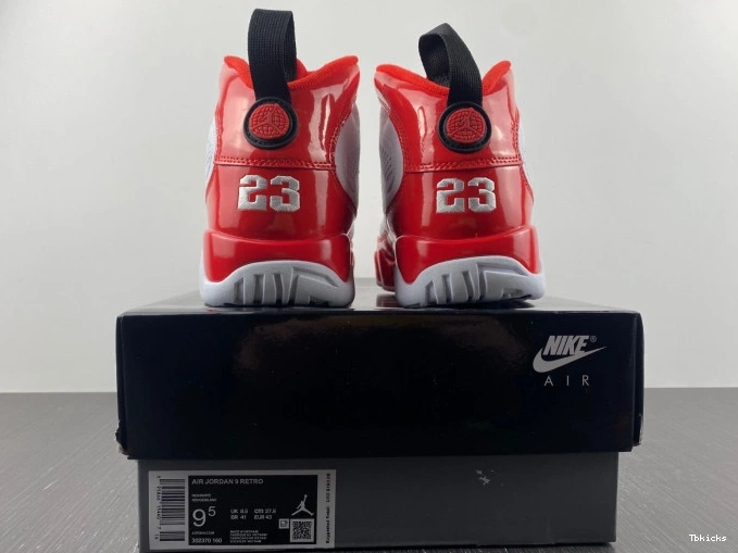 Cheap TBK Air Retro 9 Gym 302370-160 Red White Jordan 0723